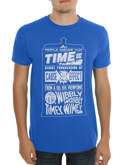 doctor who wibbly wobbly timey wimey shirt